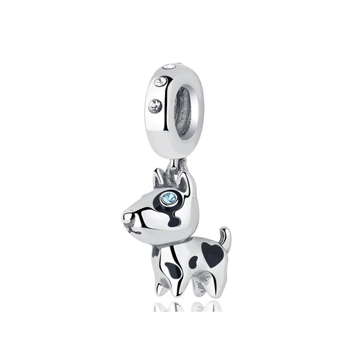 Original 925 Sterling Silver Charms Love Pets Dog Cat Paw Print