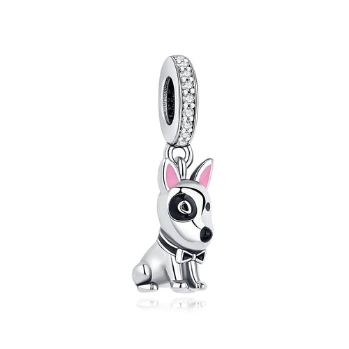 Original 925 Sterling Silver Charms Love Pets Dog Cat Paw Print