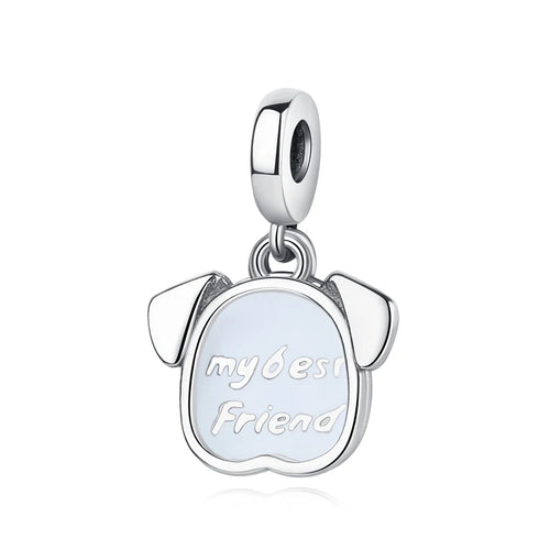Original 925 Sterling Silver Charms Love Pets Dog Cat Paw Print