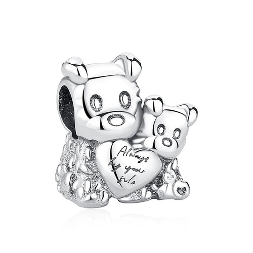Original 925 Sterling Silver Charms Love Pets Dog Cat Paw Print