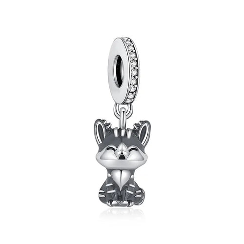 Original 925 Sterling Silver Charms Love Pets Dog Cat Paw Print